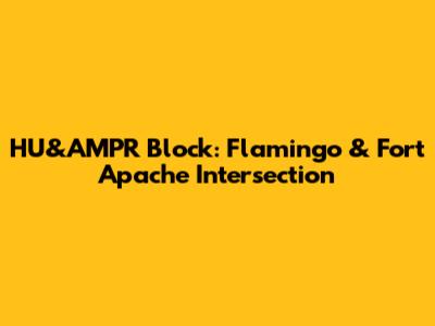 HU&AMPR Block: Flamingo & Fort Apache Intersection