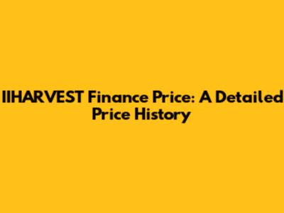 IIHARVEST Finance Price: A Detailed Price History