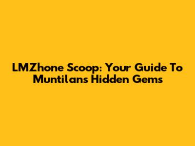 LMZhone Scoop: Your Guide To Muntilan's Hidden Gems