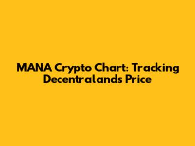 MANA Crypto Chart: Tracking Decentraland's Price