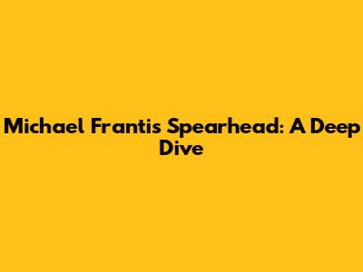 Michael Franti's Spearhead: A Deep Dive