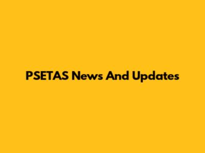 PSETAS News And Updates