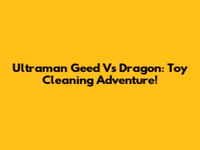 Ultraman Geed Vs Dragon: Toy Cleaning Adventure!