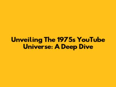 Unveiling The 1975's YouTube Universe: A Deep Dive